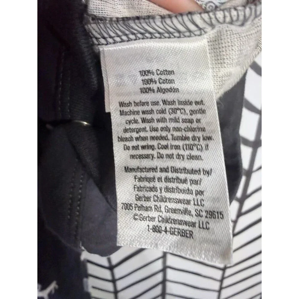 Gerber’s Blue White 2Pc Zip Sleeper & Onesie Baby Boy 0-3M 7126